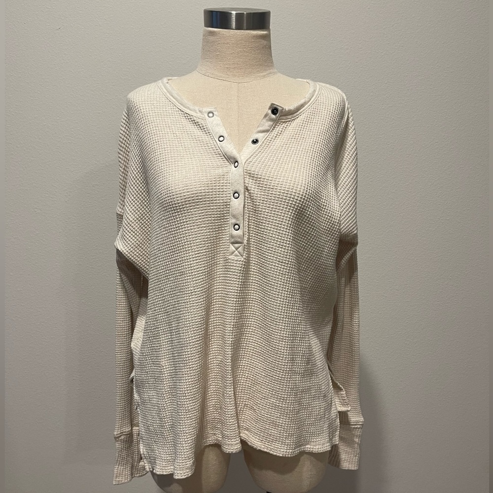Aerie -OFFLINE waffle henley T-shirt